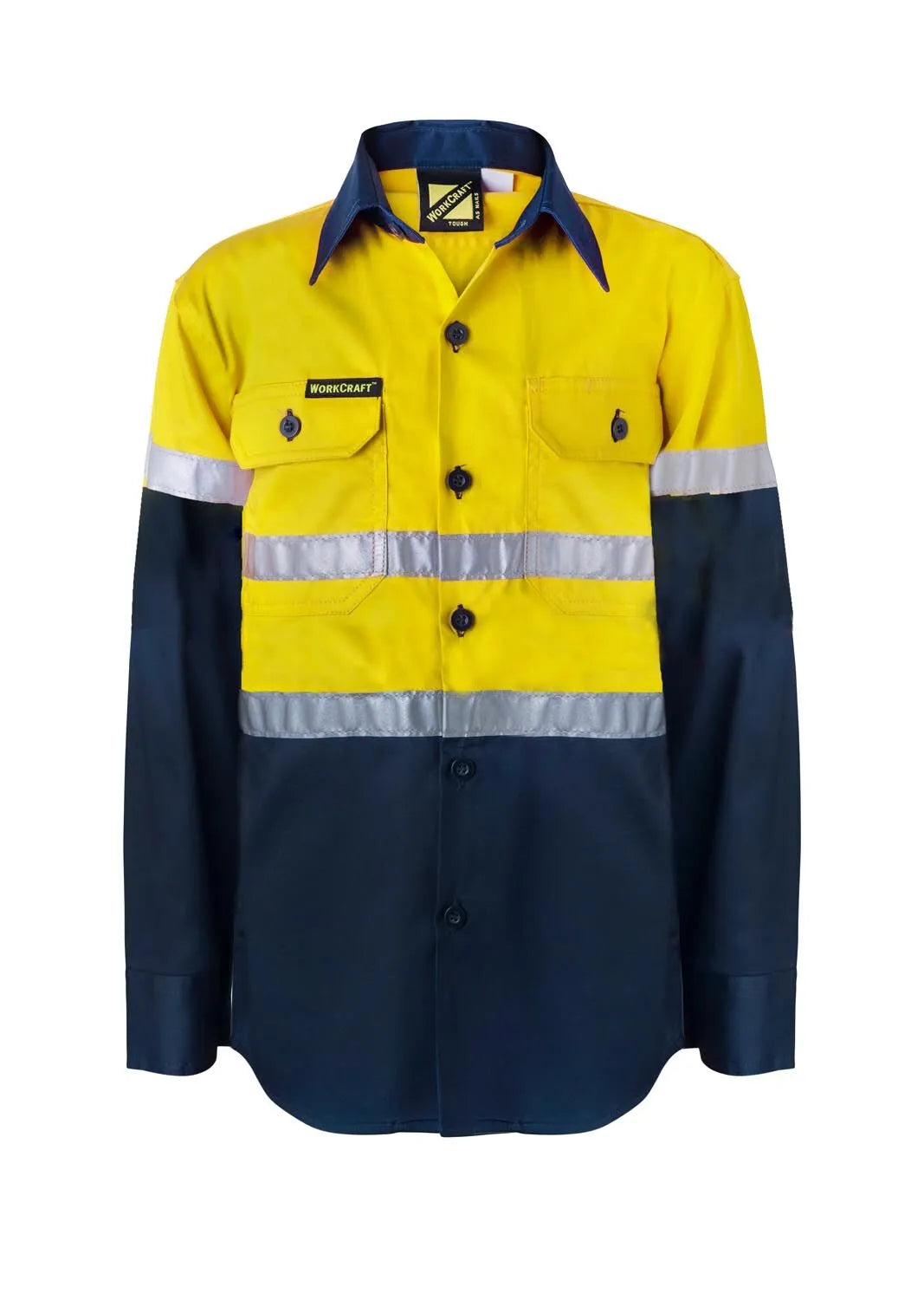 Kids Hi-Vis Workshirt with Reflective Strips