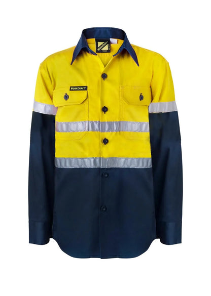 Kids Hi-Vis Workshirt with Reflective Strips