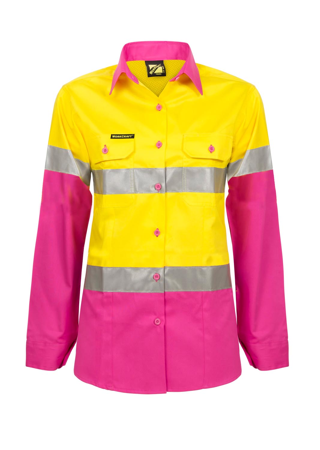 Ladies Hi-Vis Long Sleeve with Reflective