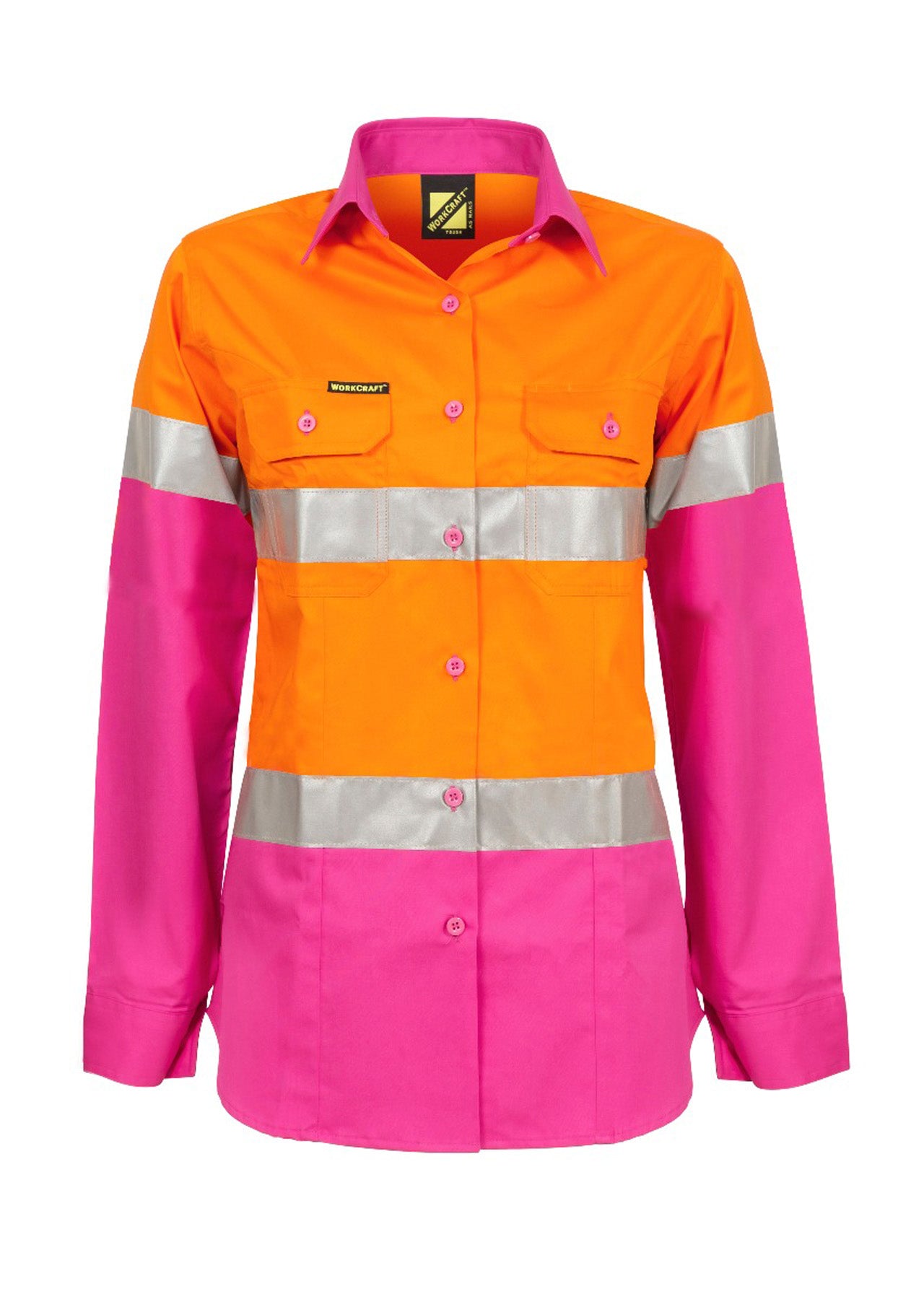 Ladies Hi-Vis Long Sleeve with Reflective