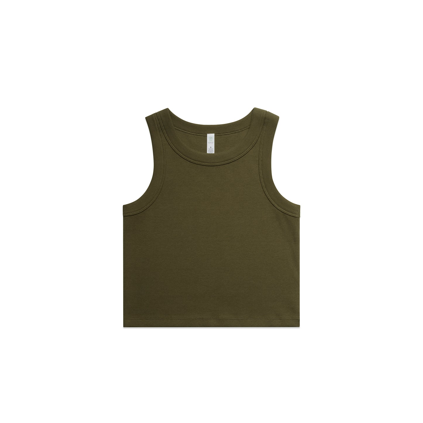 Women's Organic Rib Crop Tank