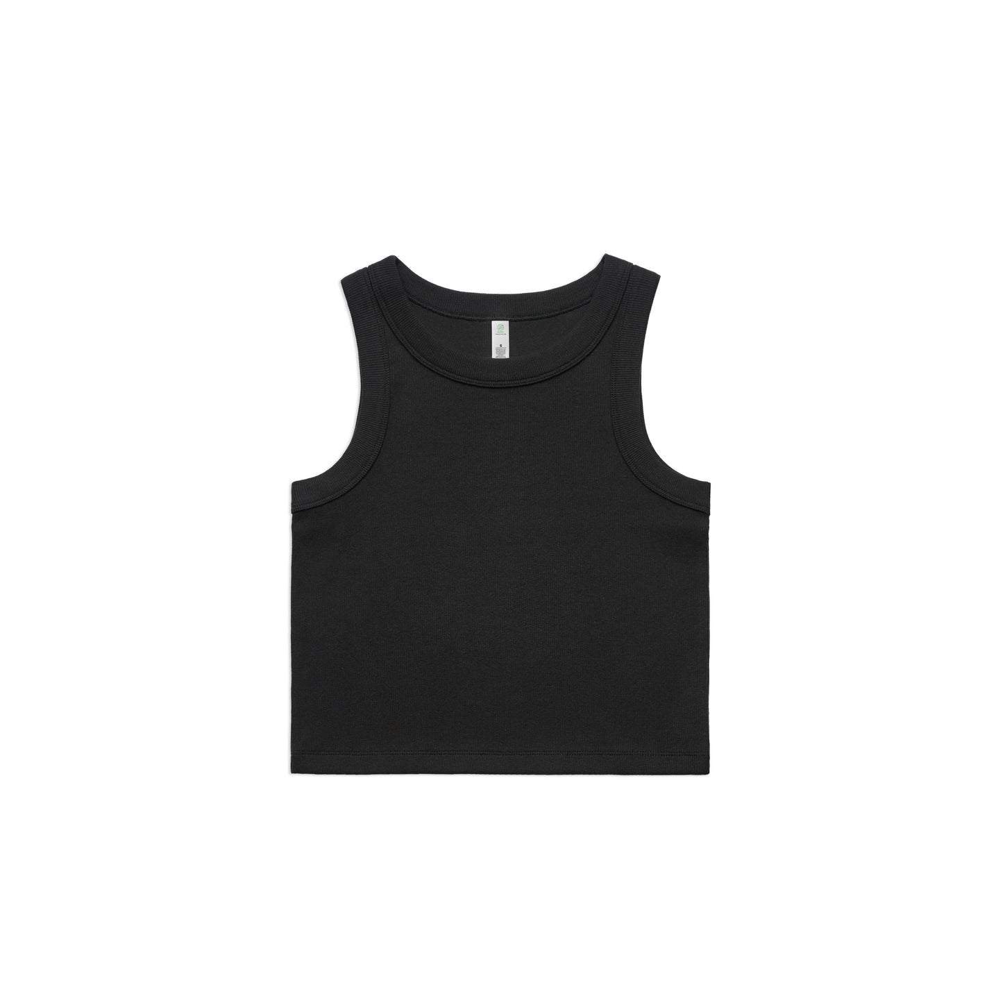 Women's Organic Rib Crop Tank