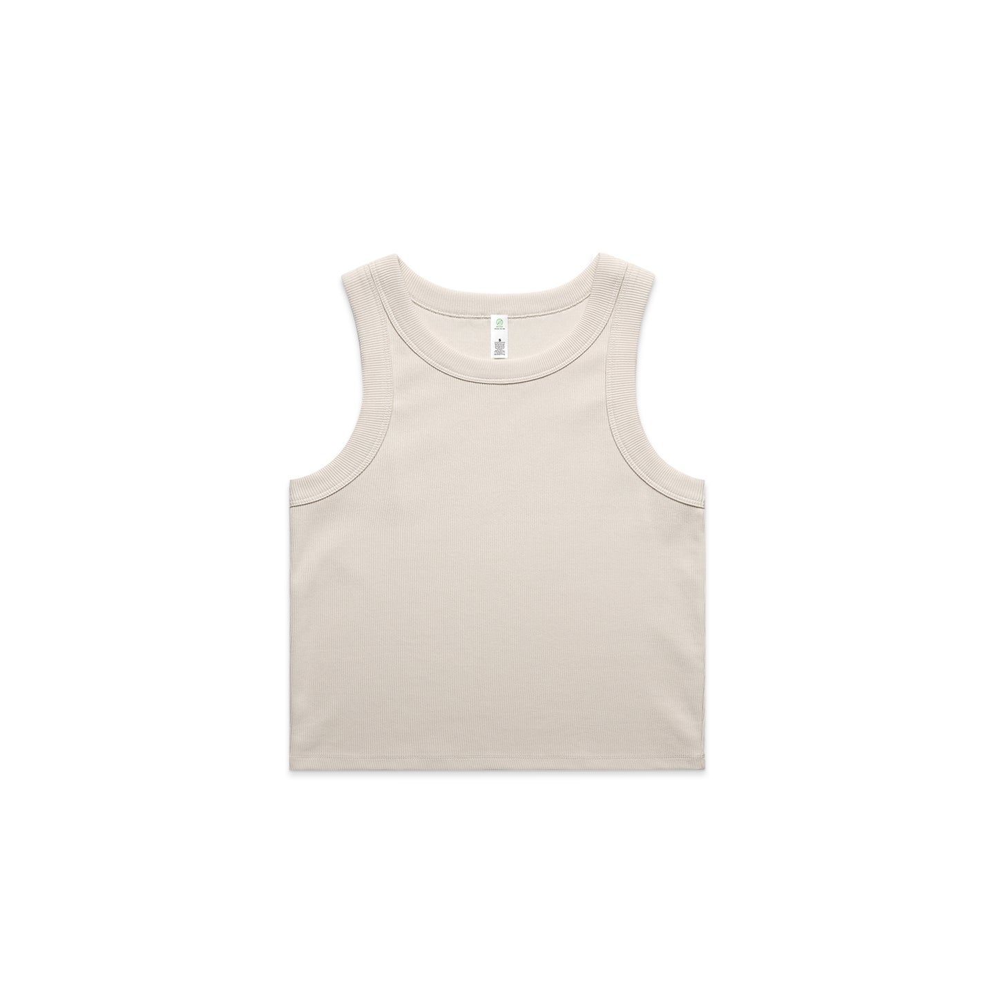 Women's Organic Rib Crop Tank