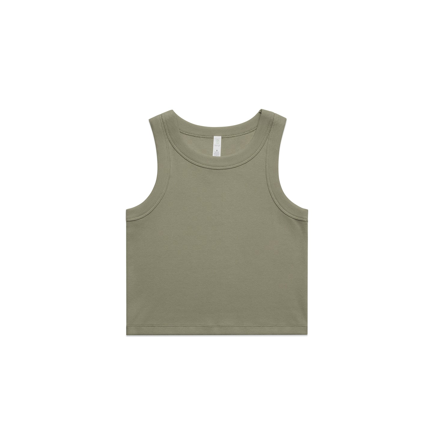 Women's Organic Rib Crop Tank
