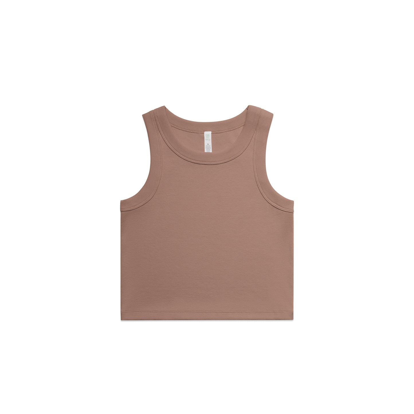 Women's Organic Rib Crop Tank