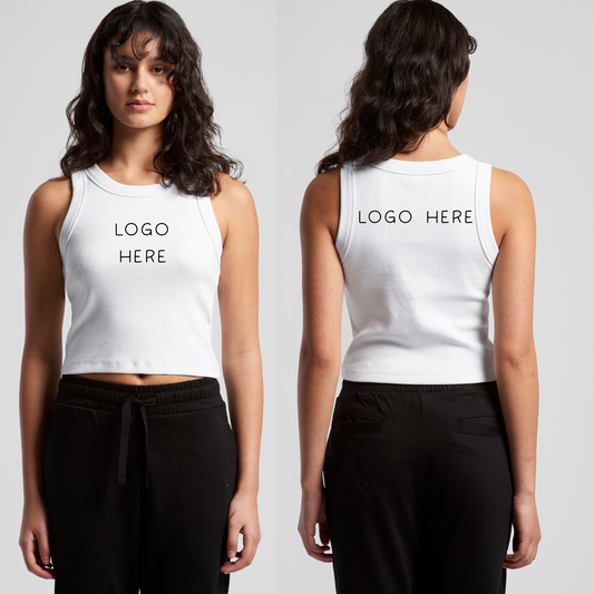 Women's Organic Rib Crop Tank