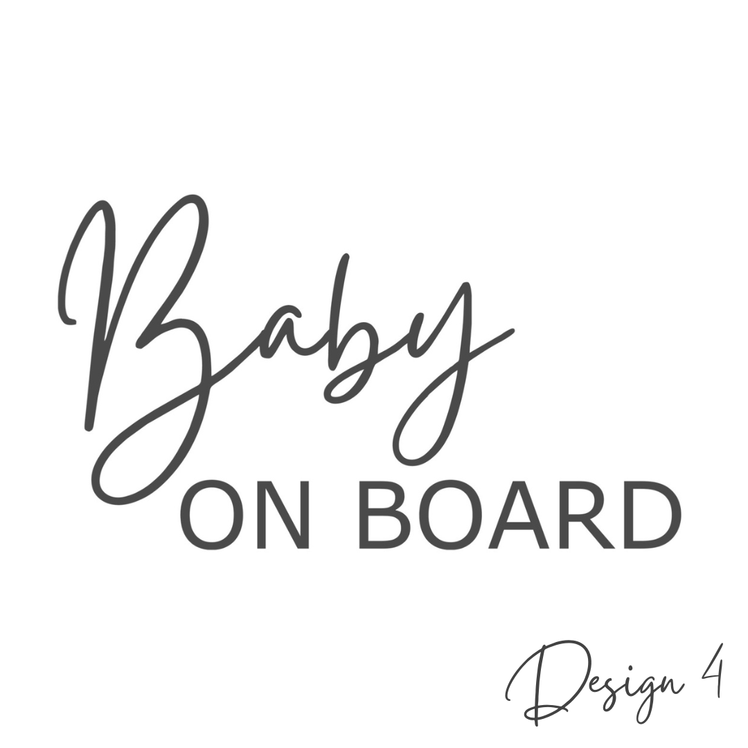 Baby on Board Car Decal